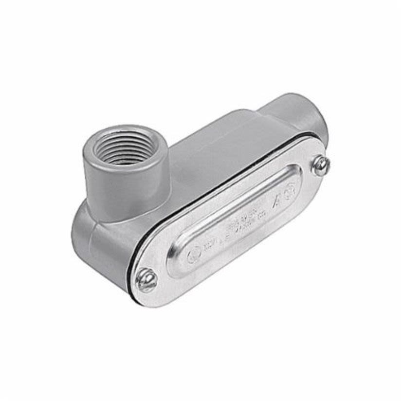 Red Dot DALL-1-CG A Series Type LL Conduit Body With Cover, Gasket, 1/2 in Hub, 4.3 cu-in Capacity, Die Cast Aluminum